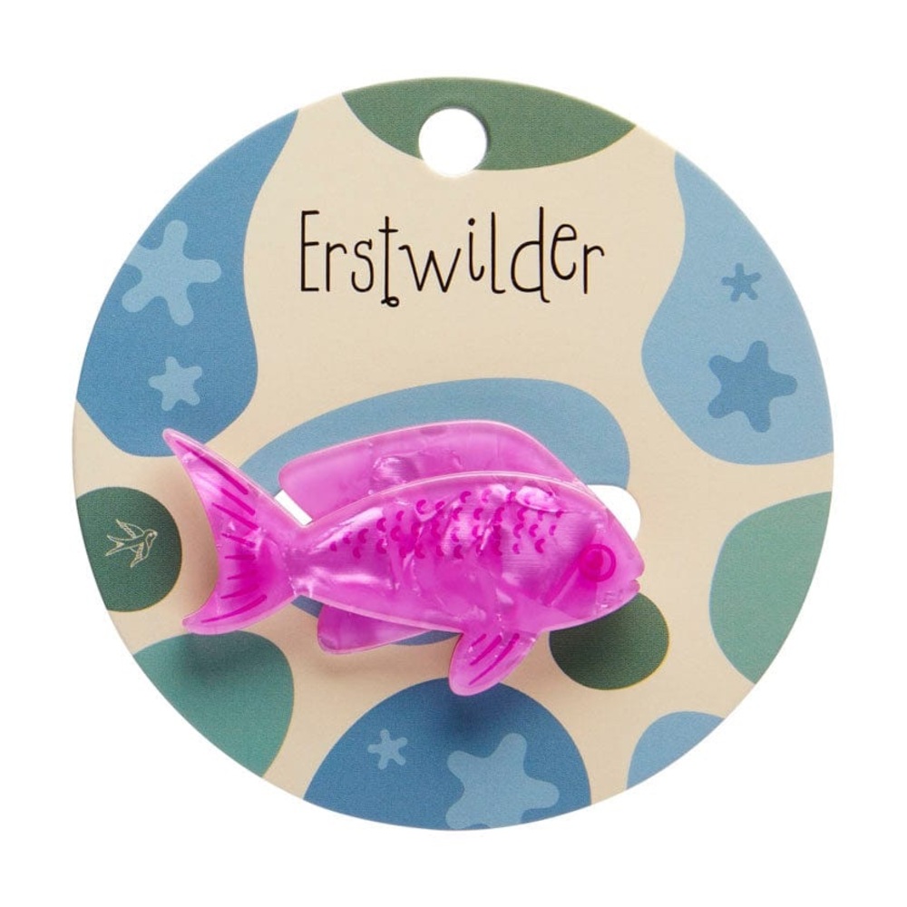 New Release 3/2025 “Pink Fish Simplified Mini Brooch” by Erstwilder